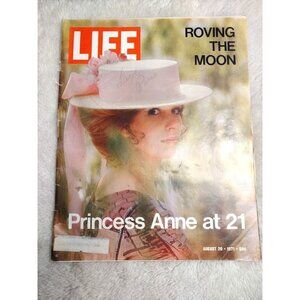 Life Magazine August 1971 Princess Anne at 21 Roving Moon Eagle Extinction Royal